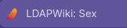 Browser Tab: LDAPWiki: Sex